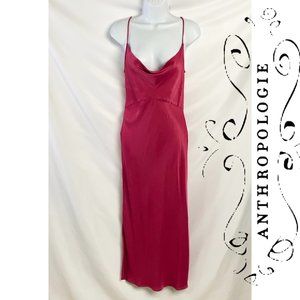Anthropologie Red Sheath Cocktail Dress